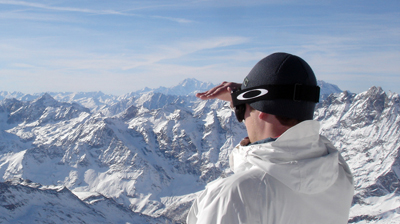 Tom in the Swiss Alps Now THAT'S how you stare off into the distance...